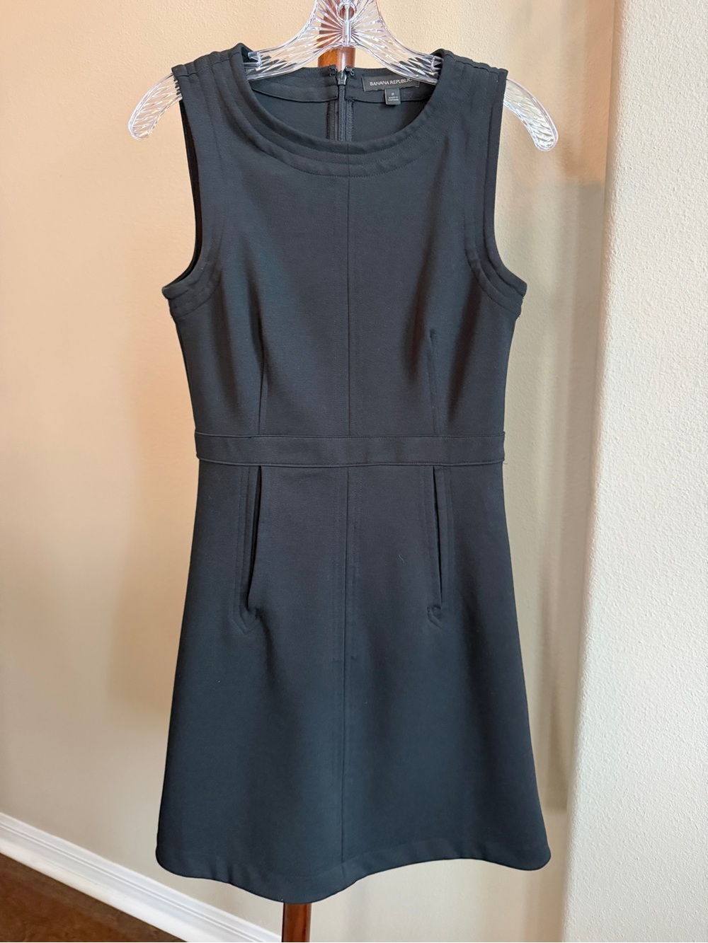 Banana Republic Black Sheath Dress with Pockets Size 2